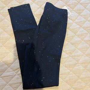 GAP Girls Navy Sparkle Leggings Sz 10 NWT